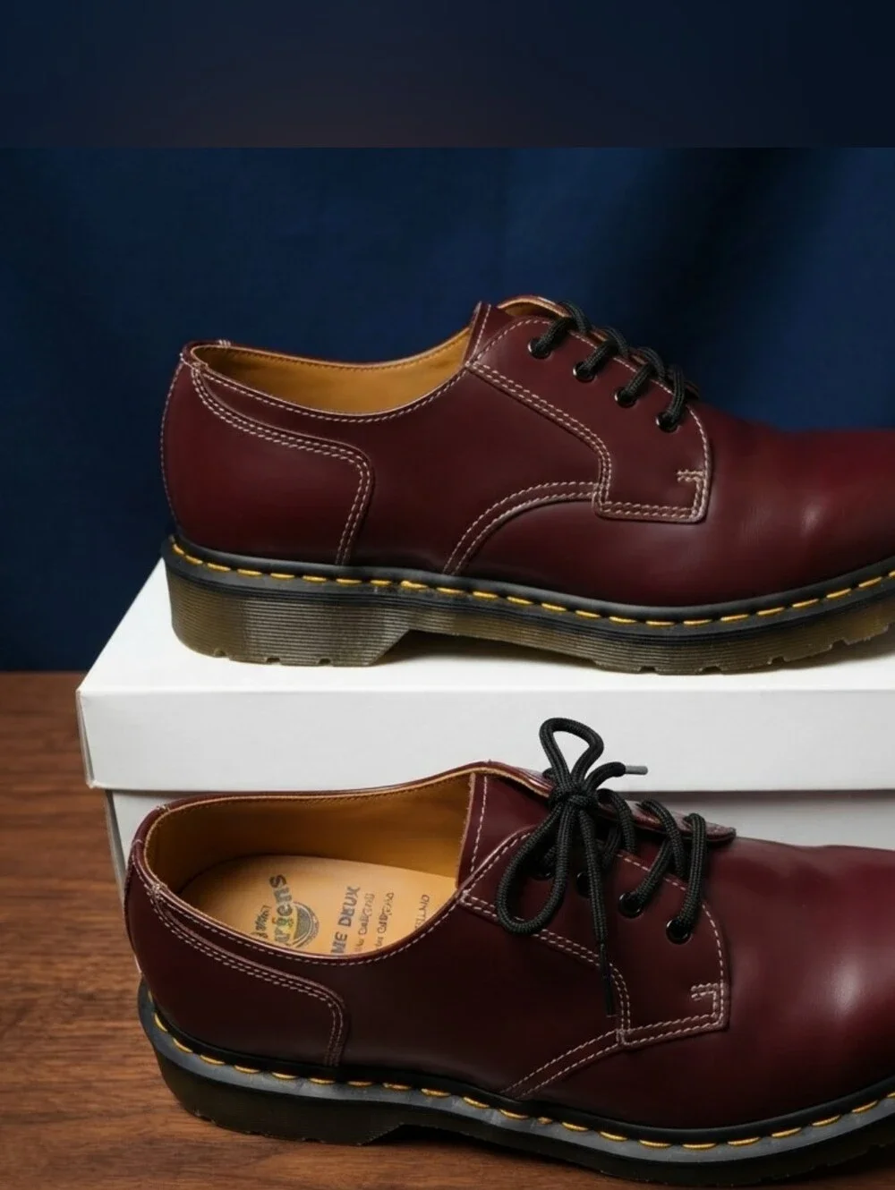 COMME des GARCONS HOMME DEUX x Dr. Martens Cherry Red Derby Shoes Mens Size 9